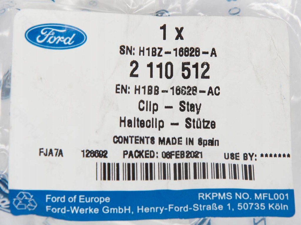 фото №4, Кронштейн підпори капот fiesta 17-