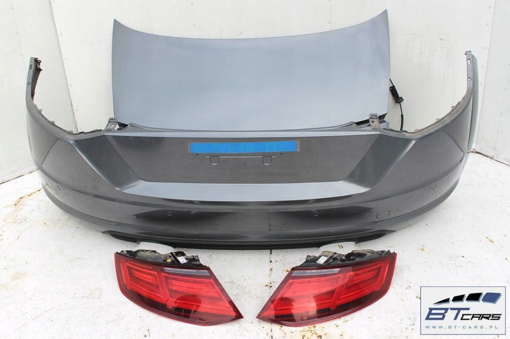 фото №15, Audi tt 8s cabrio задняя бампер задний + крышка багажника багажника + лампы лампа led 8s7