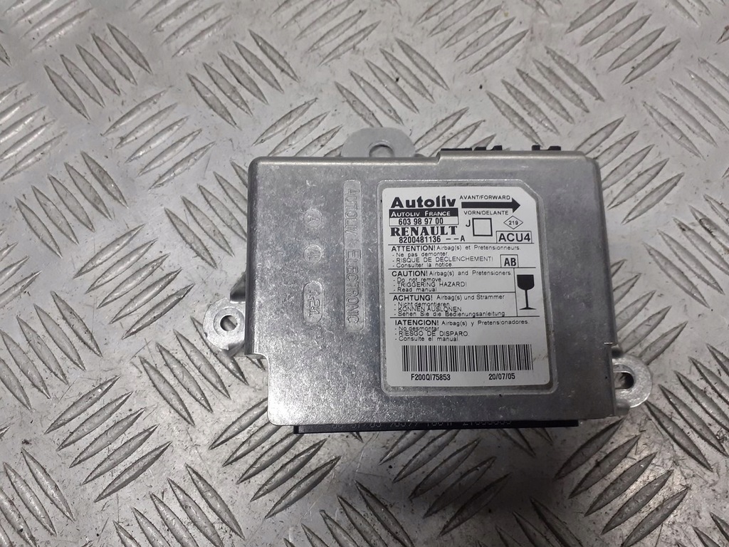 фото №1, Модуль датчик подушка безопасности renault scenic ii 8200481136