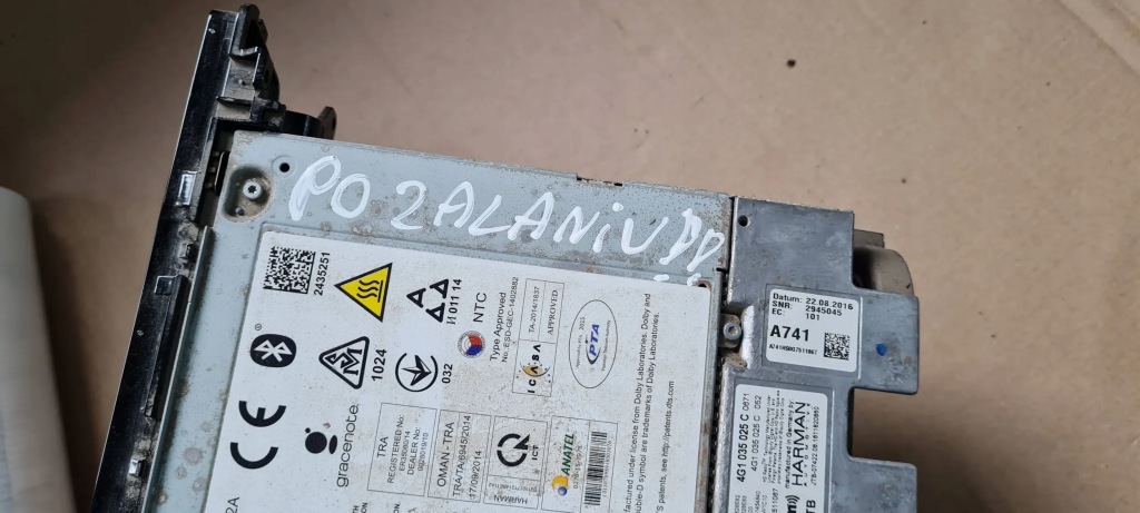 фото №10, S6 c7 4g a6 lift мультимедиа блок mmi станция 4g1035025c na запчасти