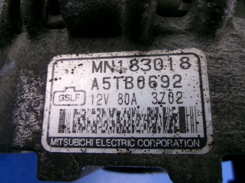фото №5, Mitsubishi lancer vii 1.6 генератор a5tb0692 mn183018 проверенный