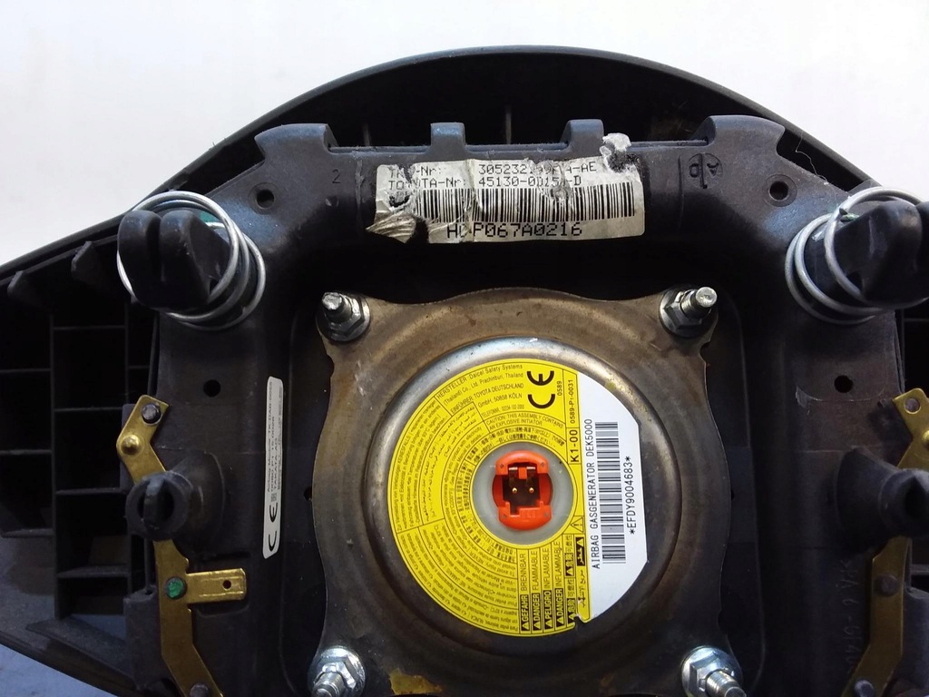 фото №12, Toyota yaris ii приборная панель консоль подушки безопасности ремни