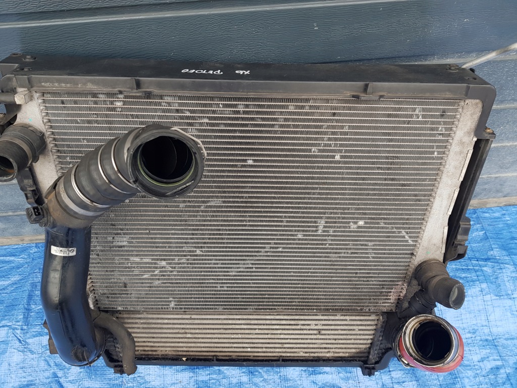 Комплект радиатор воды кондиционер bmw x6 e71 x5 e70 3.0 d 7809321 Доставка