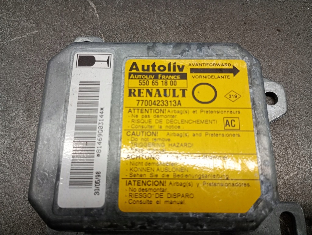 фото №2, 7700423313a модуль датчик подушка безпеки renault twingo i