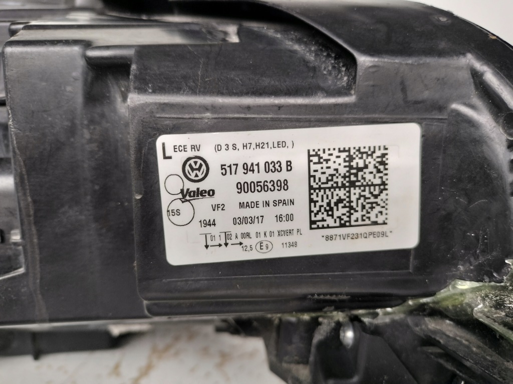 фото №11, Лампа левая фара vw golf sportsvan 510 14- ксенон led