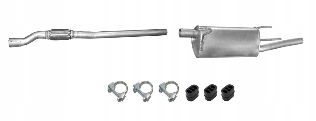 фото №1, Opel corsa c 1.3 cdti combo od 2003r. труба середня + гасник кінцевий