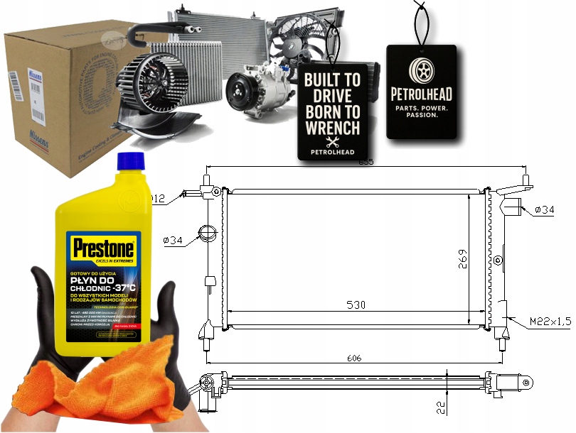 Купить Радиатор двигателя chevrolet corsa opel combo corsa #petrolhead pro+ kit5