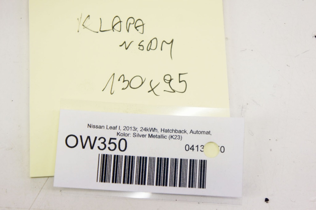 фото №9, Ow350 nissan leaf i ze0 кришка багажника багажника + скло silver металік k23