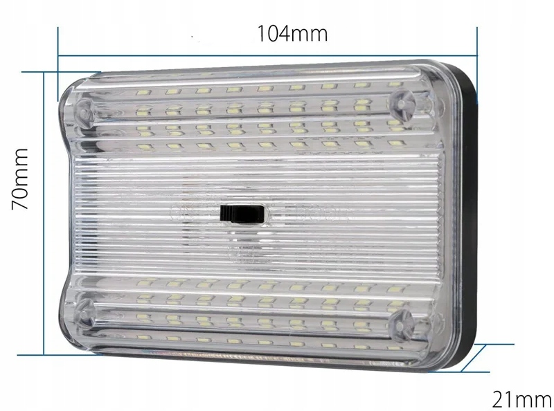 фото №8, Освітлення салону кабіни лампа led 36 led 12v