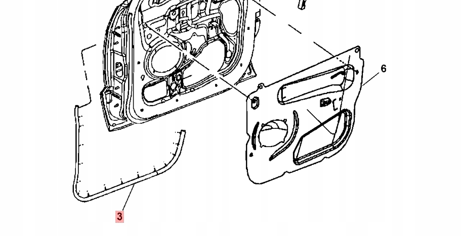 фото №1, Прокладка двері передні jeep 55394042ae