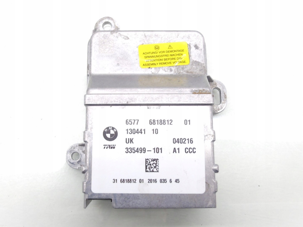 фото №1, Модуль датчик подушка безопасности mini cooper f55 f56 f57 6818812