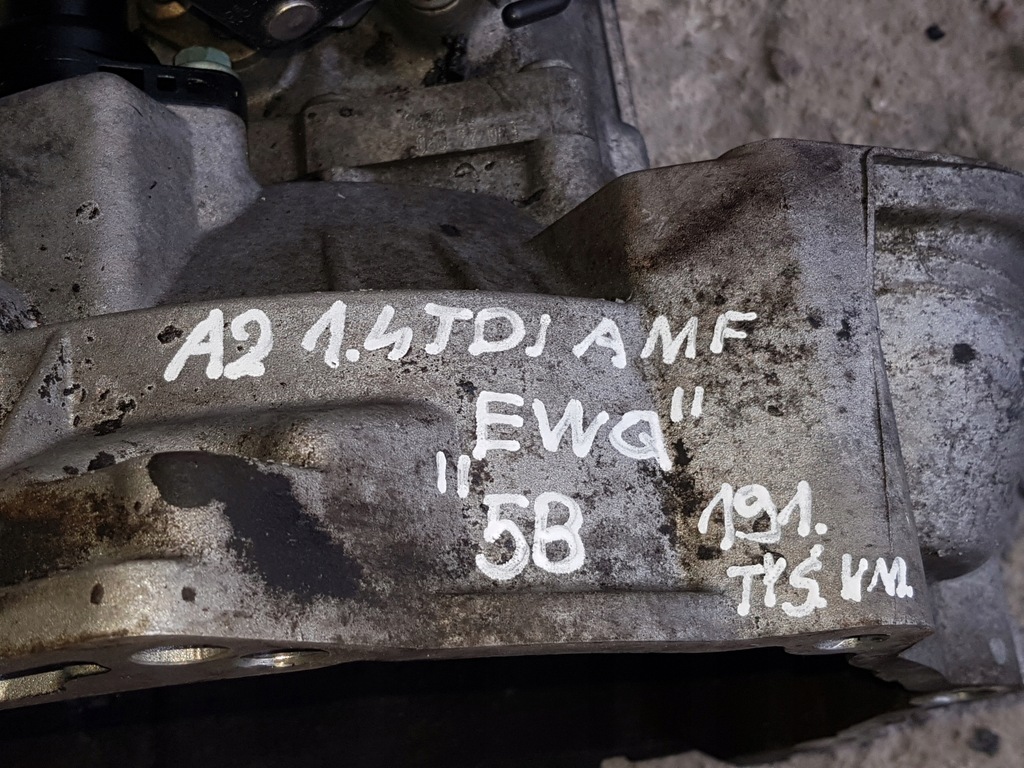 фото №16, Коробка передач передач ewq / audi a2 1.4 tdi amf 75km / 5 передач механическая коробка передач / исправна