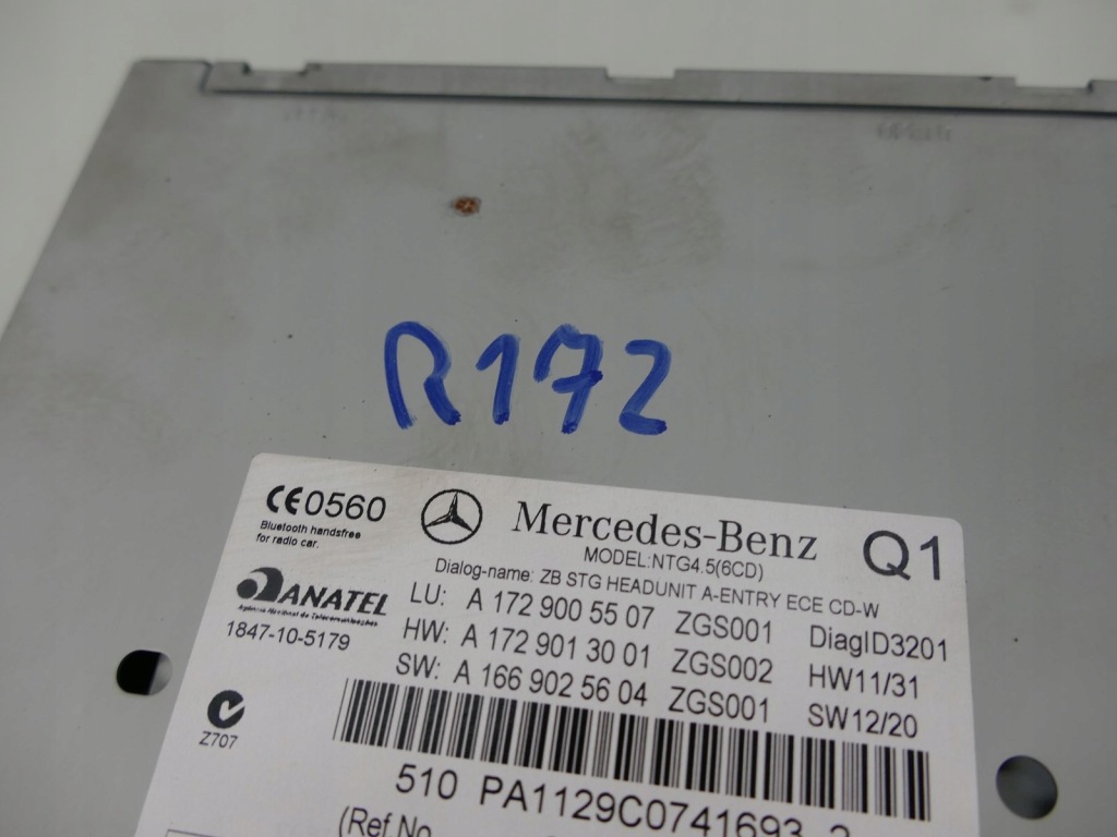 фото №9, Mercedes r172 w172 slk радіо програвач cd navi