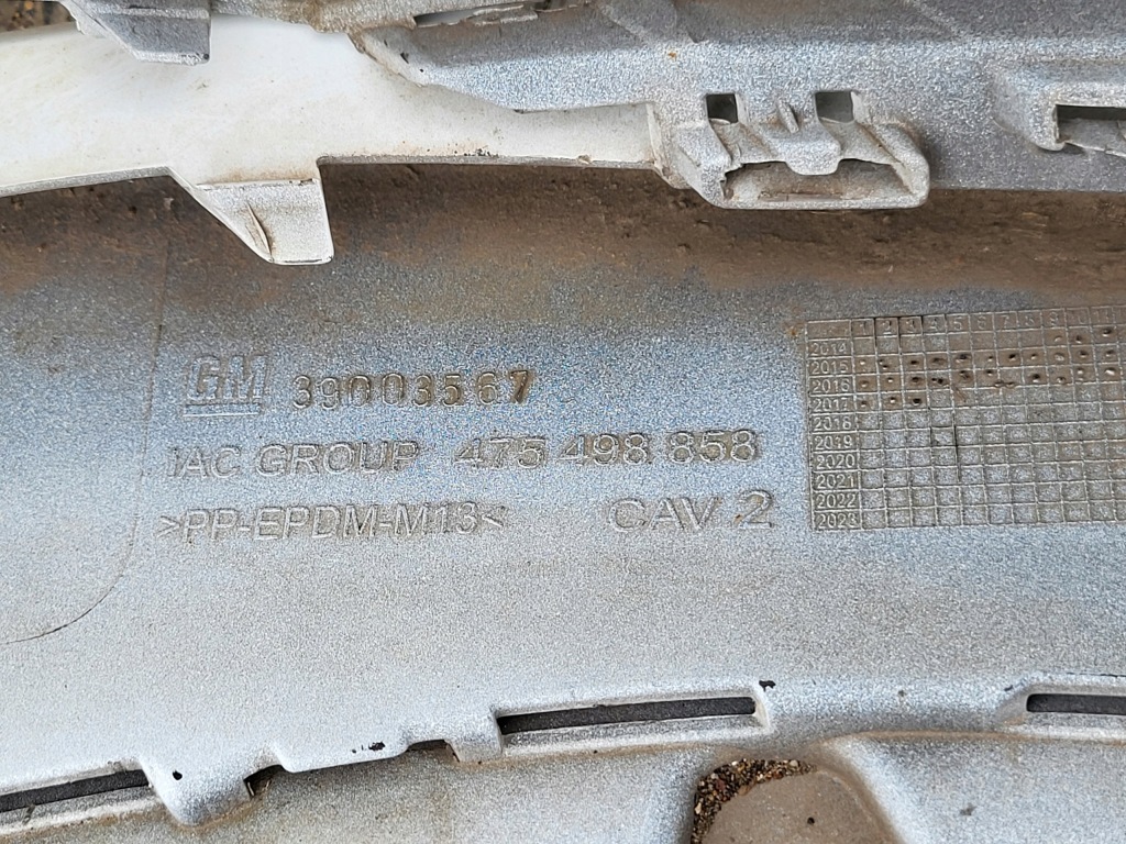 Бампер перед передний белый решётка радиатора решётка радиатора opel corsa e оригинальный номер Недорого