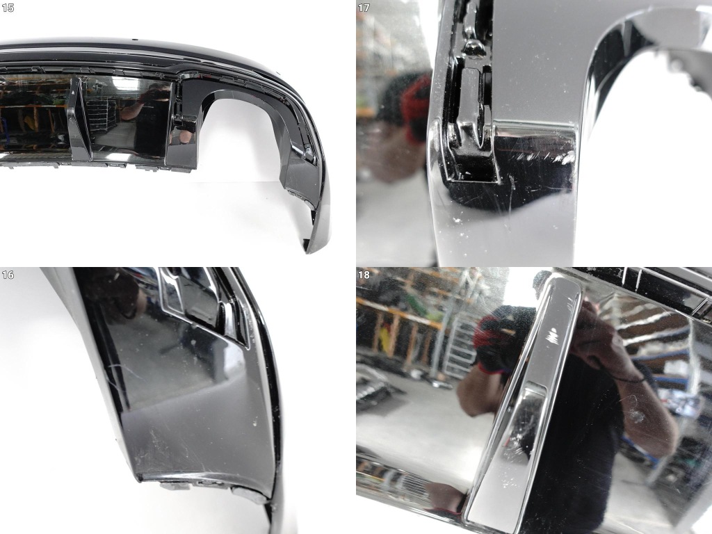 фото №10, Audi rs3 8v5 sedan 17-20 бампер спойлер задняя 4xpdc