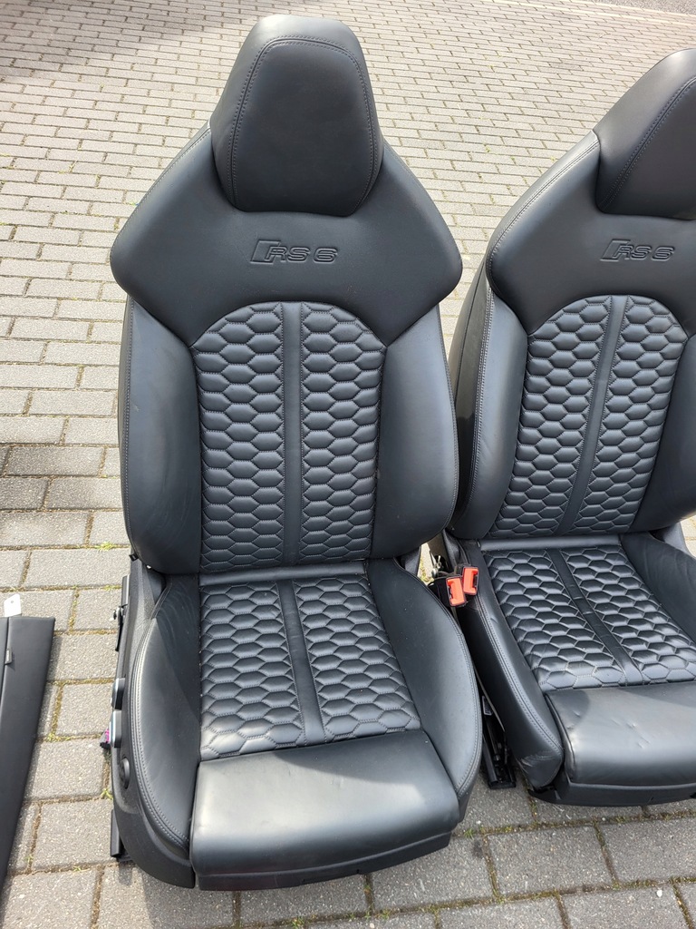 фото №8, Сиденья кожа обивка rs6 a6 c7 с подогревом электрический kombi