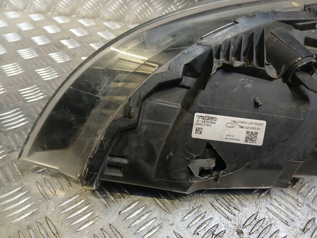 фото №7, Volvo v40 ii s40 фара правый перед лампа передняя 31420004 eu 2015r