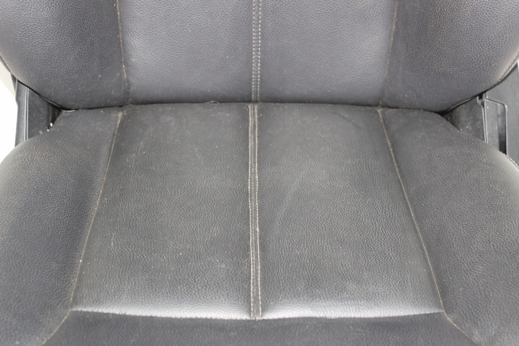 фото №13, Mercedes gl x164 сидіння лівий przed liftem czarna шкіра білий nić