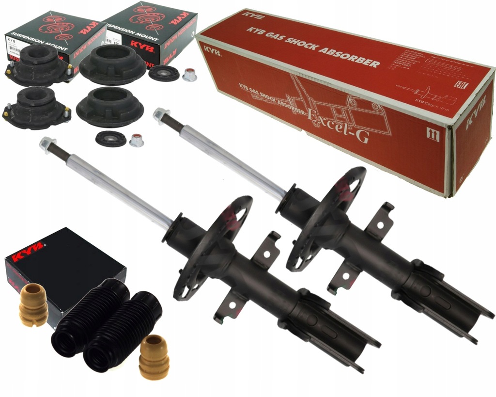 фото №1, Kyb 2 амортизаторы подушки безопасности защита отбойники renault espace iv vel satis перед