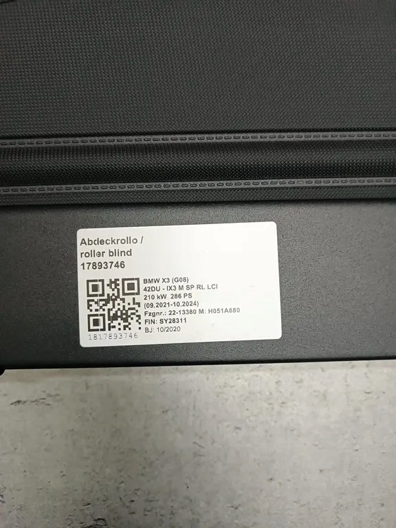 фото №5, Bmw ix3 g08 шторка багажника