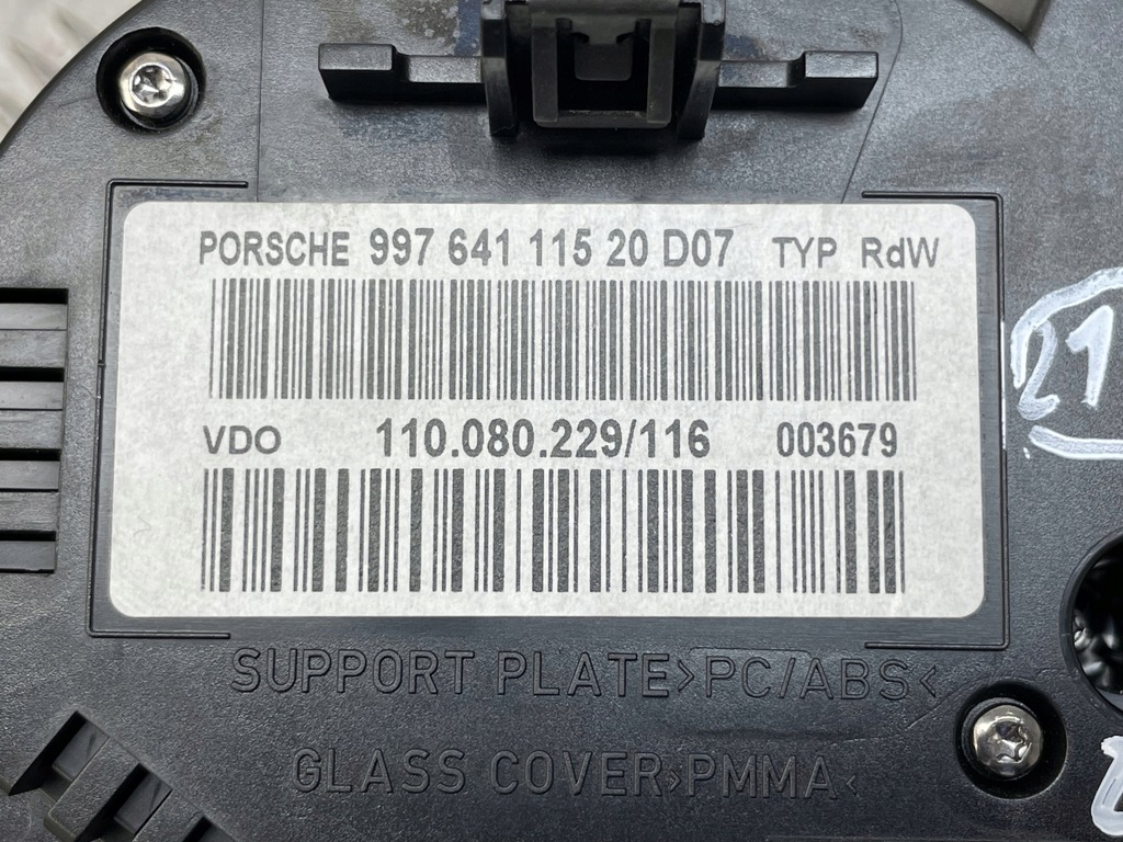 фото №16, Porsche оригинальный номер 99764111520 911 997 набор индикаторов спидометр