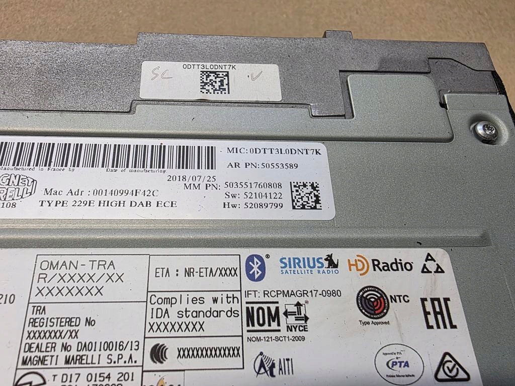 фото №3, Радио навигация alfa romeo stelvio giulia 50553589 25