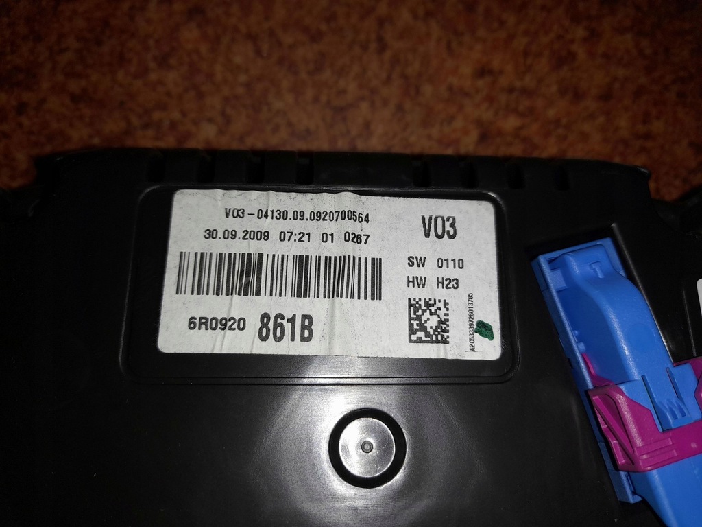 фото №6, Лічильник vw polo v 5 6r0920861b 1,6 tdi europa