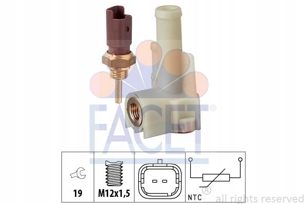 Купити Датчик температури води facet 7.3326