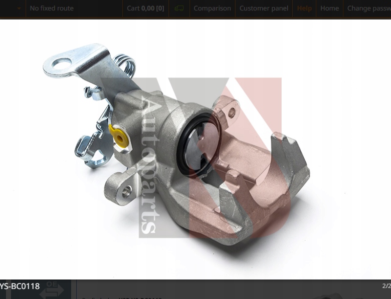 фото №2, Суппорт тормозной. задняя правый alfa romeo mito 955 08-