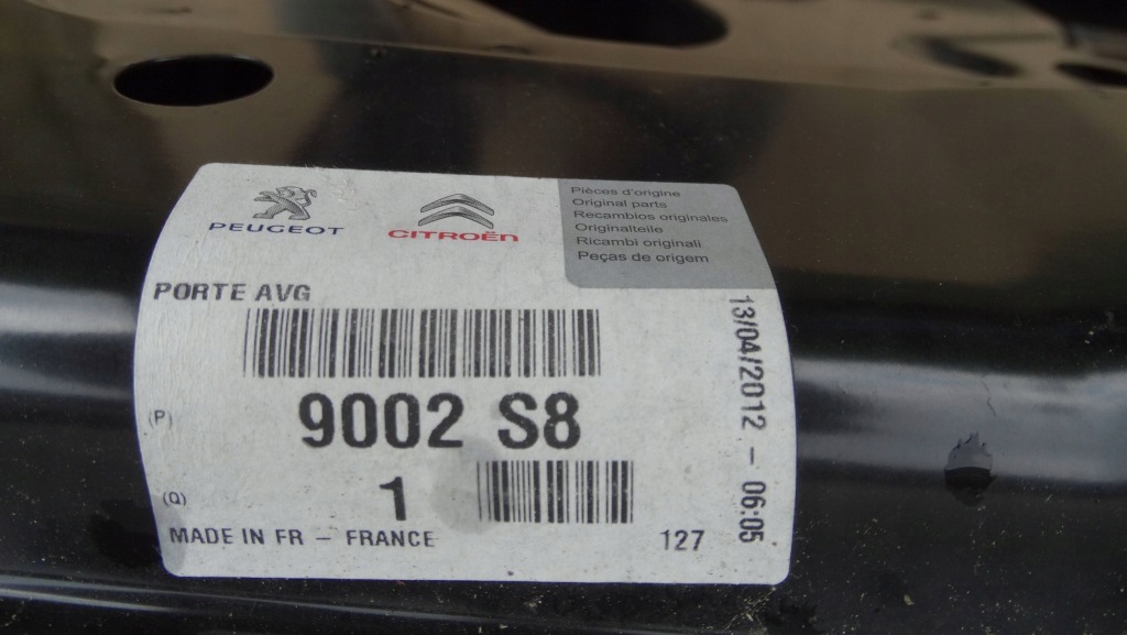 фото №6, Двері лівий перед 9002s8 peugeot 307 4d nowe