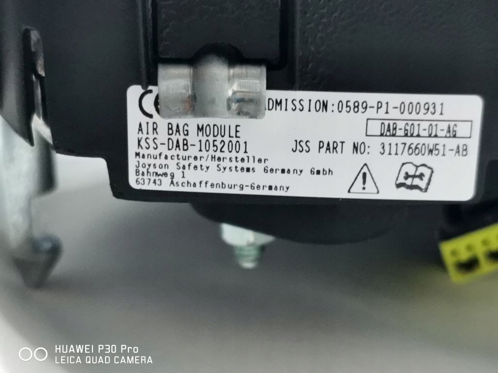 фото №6, Bmw x3 g01 / x4 g02 - подушка водія звичайна + колінна версія eu подушка безпеки