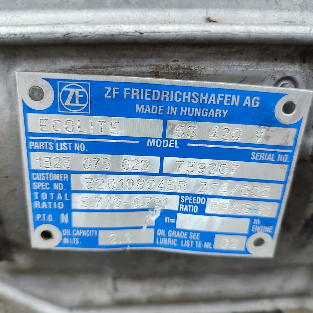 фото №11, Коробка передач передач renault master iii opel movano b 2.3 dci 6s420v zf4006