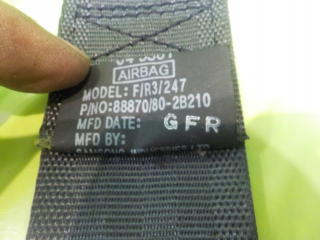 фото №6, Hyundai santa fe ii 12r 5d pas безпеки лівий перед 88870-2b210tx