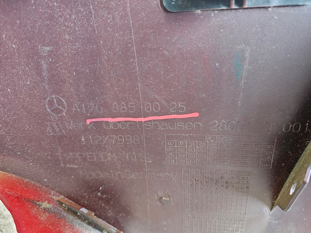 Mercedes a-klasa w176 бампер передний перед под pdc омыватель a1768850025 в Украине