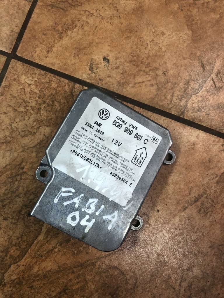 фото №1, Датчик подушок подушка безпеки vag volkswagen оригінальний номер 6q0909601