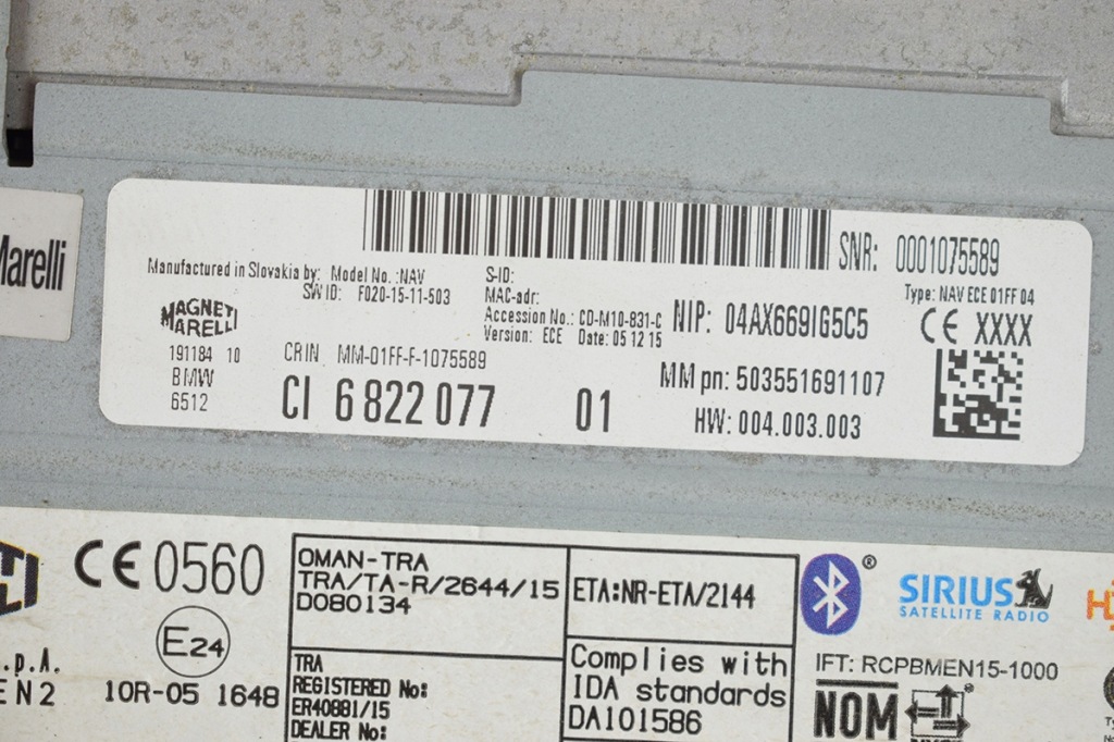 фото №7, Радио навигация bmw 3 f30 9322120 6822077