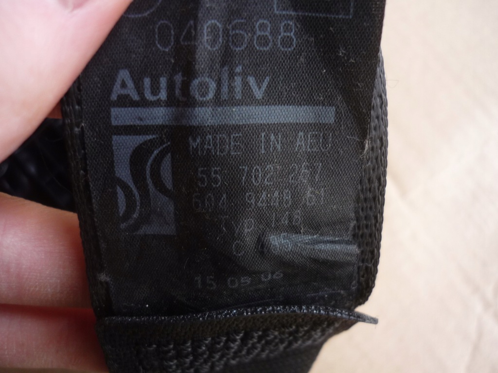 фото №10, Pas безпеки середній задня fiat grande punto evo 5 двері 55702257