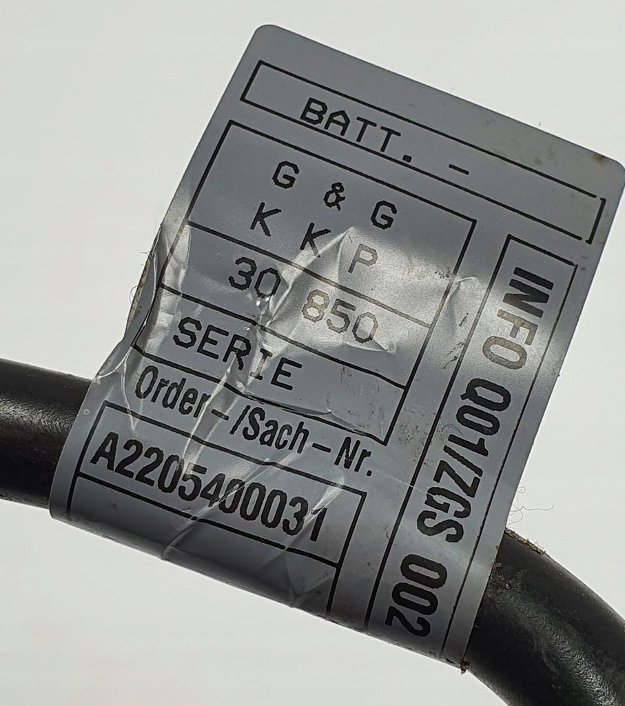 фото №3, Клемма минусовая mercedes sl r230 a2205400031