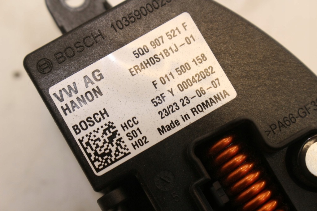 фото №5, Резистор резистор вентилятор 5q0907521f vw up lift e-up 23r.