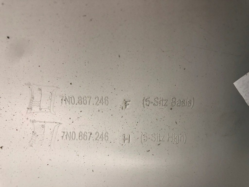 фото №10, Seat alhambra защита обшивка стойка правый задняя 7n0867246f