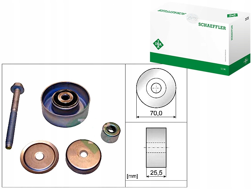 фото №1, Ролик ремінь - ремінь клиновий ina 12610680 1340270 c