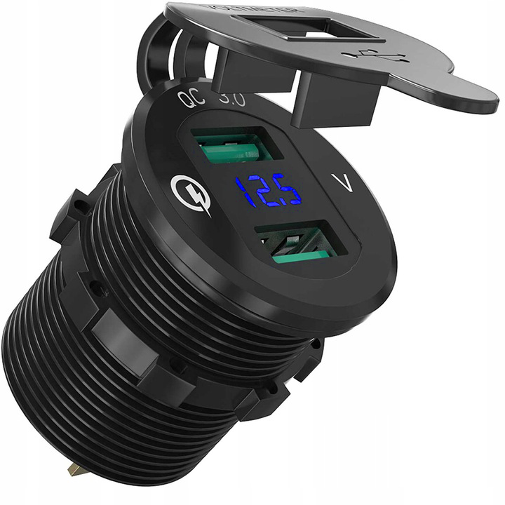 фото №1, Разъём зарядное устройство автомобильная usb quick charge 3.0