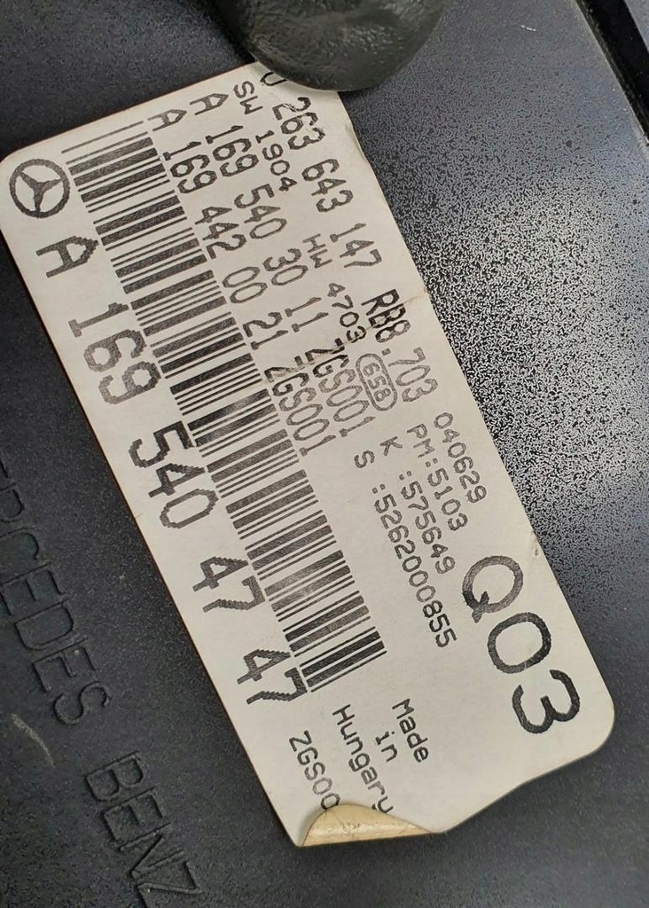 фото №7, Счетчик приборы mercedes w169 a1695404747 europa