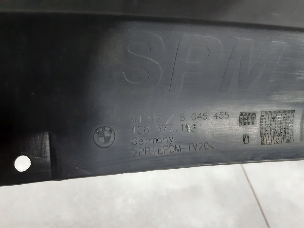 фото №12, Bmw 1 e82 e88 m-pakiet дифузор спойлер накладка бампера задня 51128045455