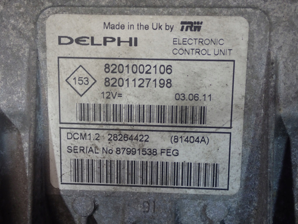 фото №6, Dacia logan i 07-12 1.5 d 86km бортовой компьютер двигателя 8201127198 8201002106