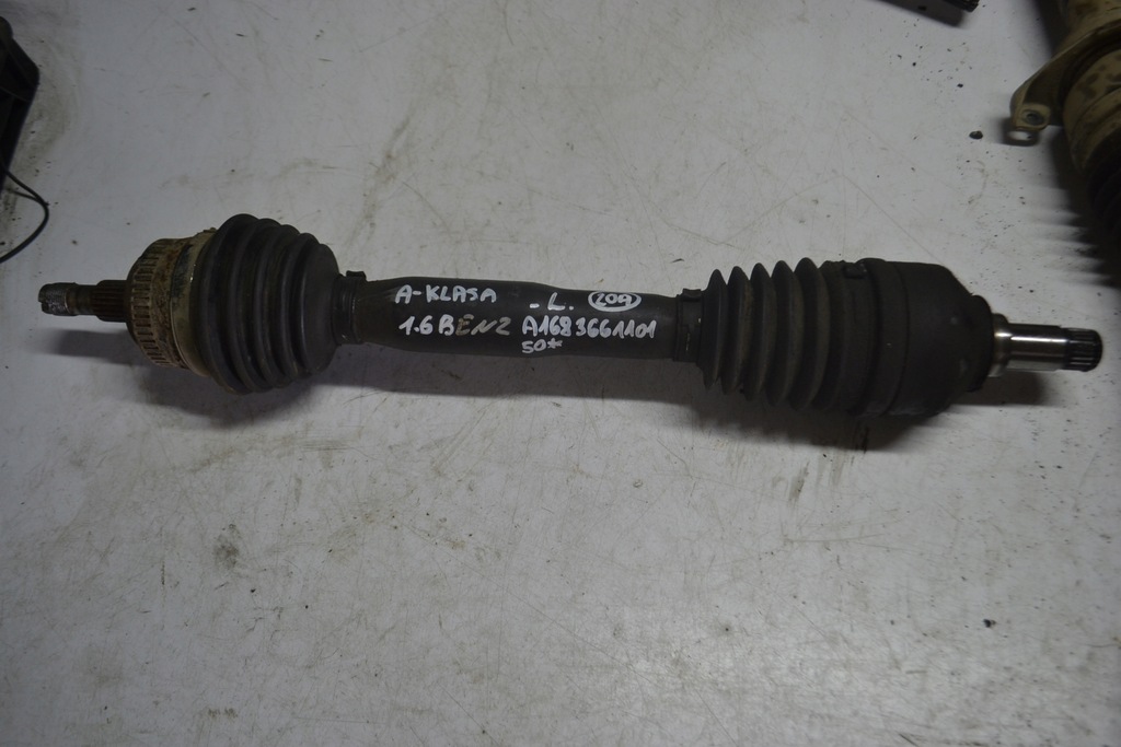 фото №1, Приводной вал półośka левая mercedes-benz a klasa 1.6 бензин a1683661101
