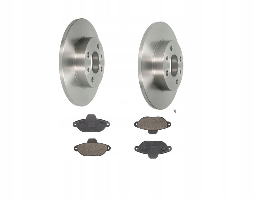 фото №1, Гальмівні диски + гальмівні колодки перед fiat panda ii punto i ii