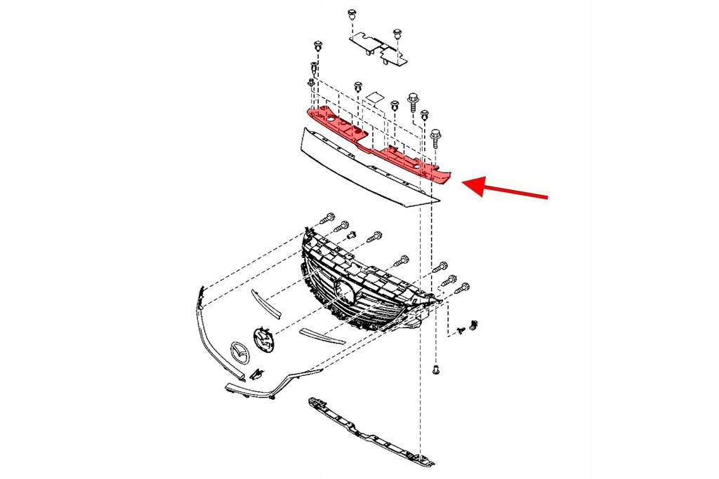 фото №11, Захист верхній поперечина передній g46l50717a mazda 6 iii gj 16-18