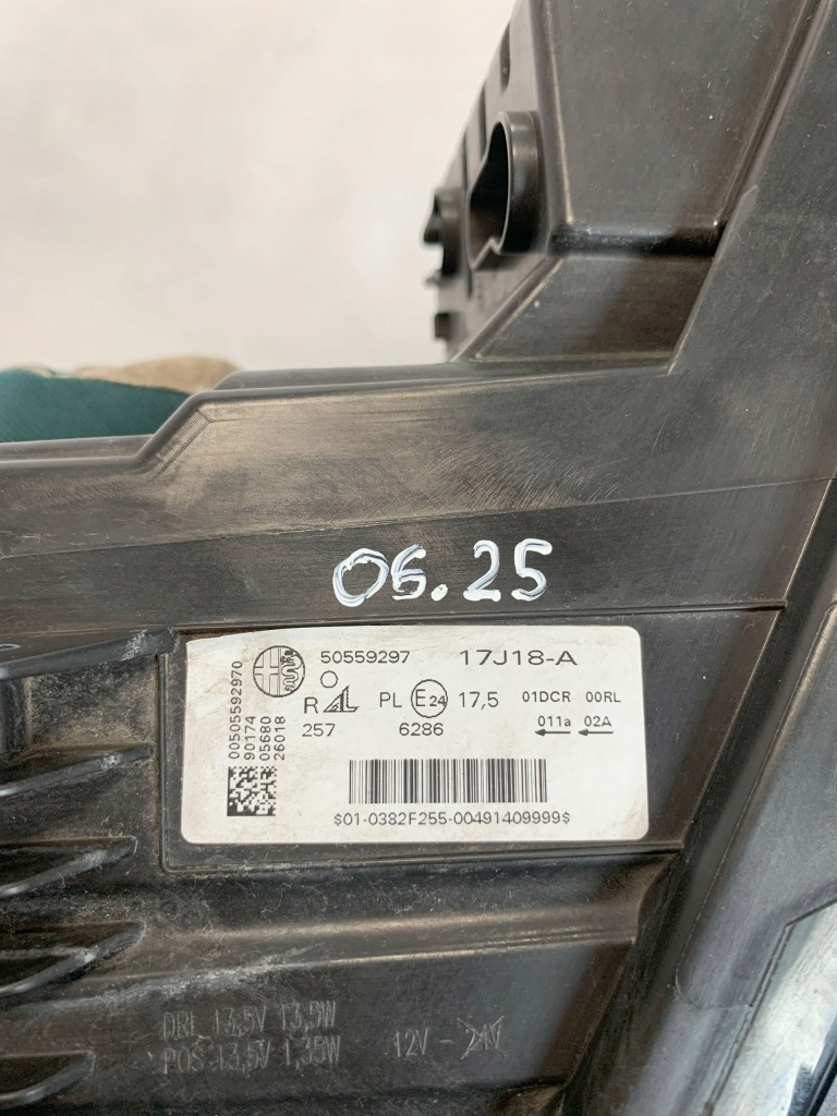 фото №6, Фара правый alfa romeo stelvio bixenon led 50559297 06.25