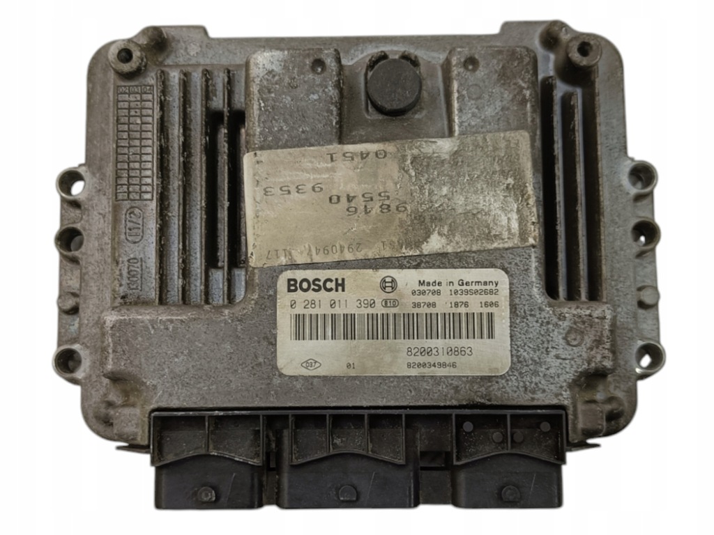 фото №1, Блок керування бортовий комп'ютер двигуна renault scenic ii 2 0281011390 8200310863